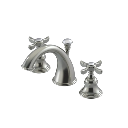 Rubinet Widespread Lav. Set. (less drain) Satin Nickel