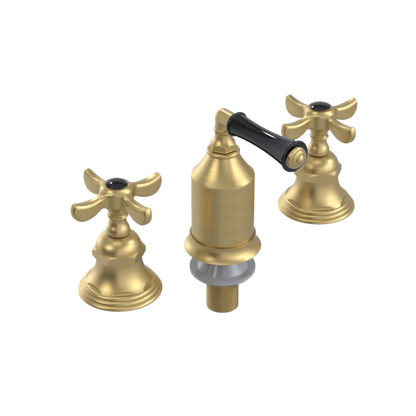 Rubinet Bidet Fitting with Spray, Diverter, and Vacum Breaker (Less Drain) Satin Brass