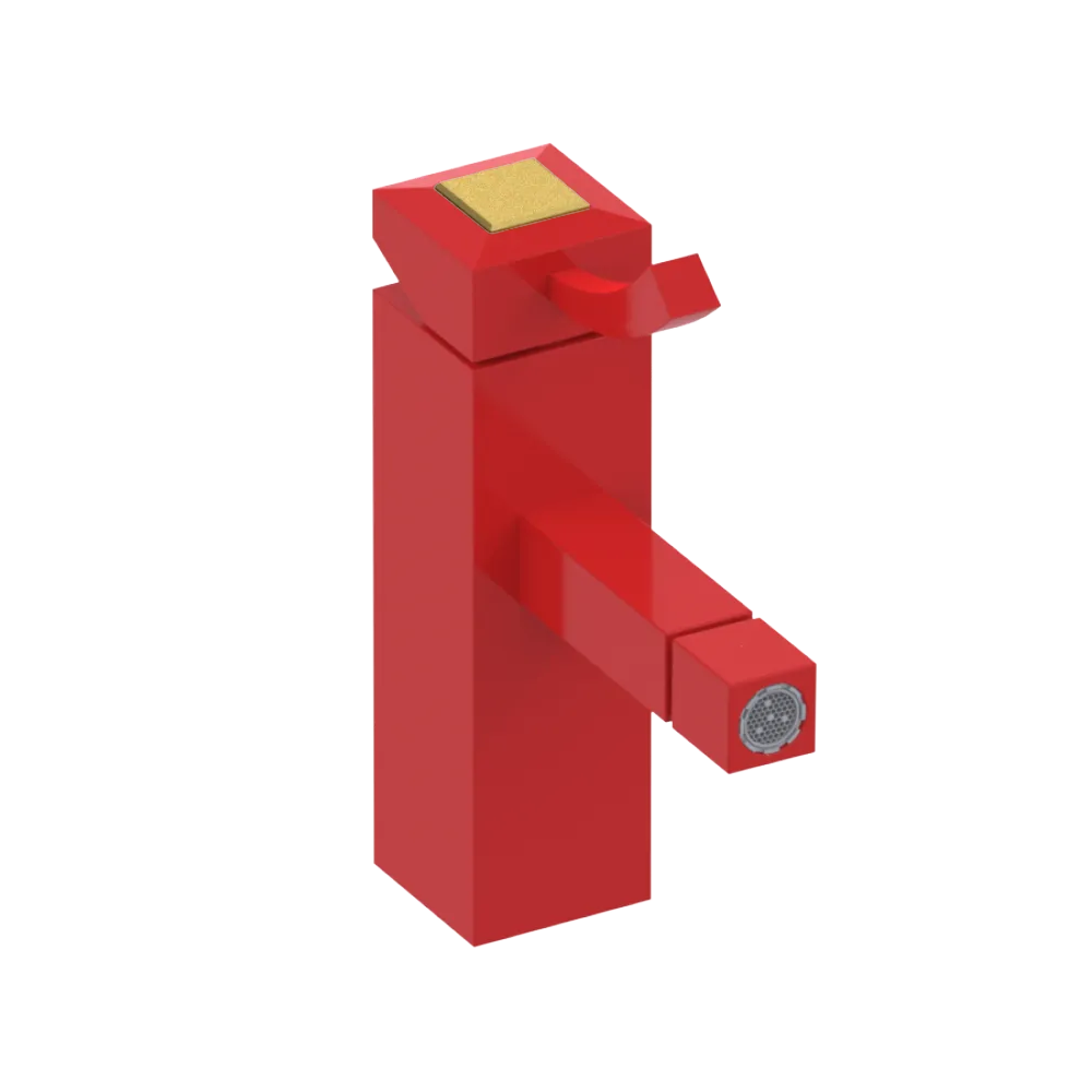 Rubinet Single Control Bidet Fitting (less drain) Red