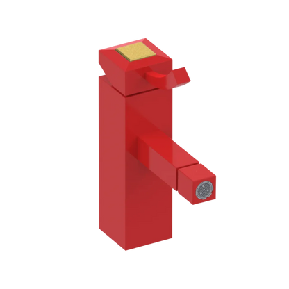 Rubinet Single Control Bidet Fitting (less drain) Red