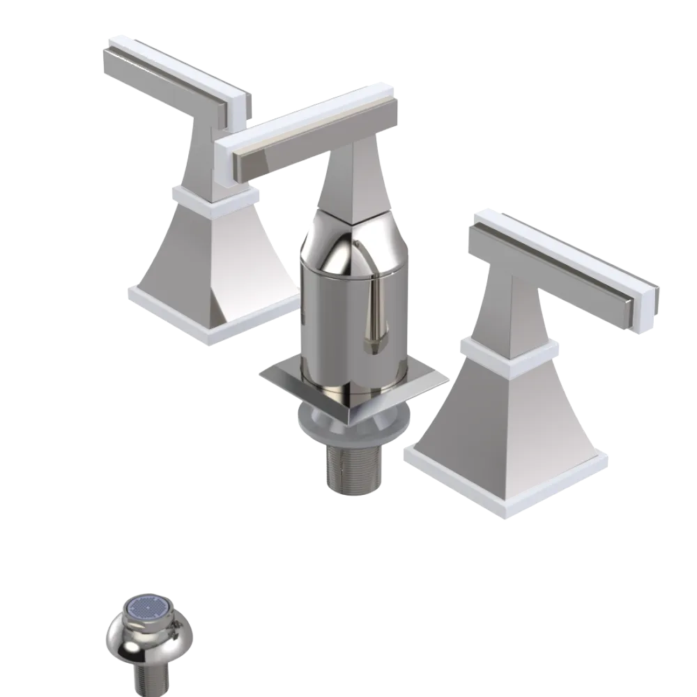 Rubinet Bidet Fitting with Spray, Diverter, and Vacum Breaker (Less Drain) Polished Nickel