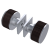 Rubinet Shower Door Knob (set) Satin Chrome