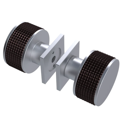Rubinet Shower Door Knob (set) Satin Chrome