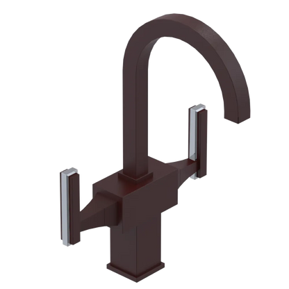 Rubinet Single Hole Dual Handle Lav. Set. (less drain) Bordeaux