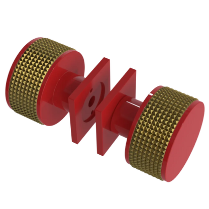 Rubinet Shower Door Knob (set) Red