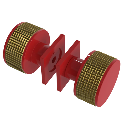 Rubinet Shower Door Knob (set) Red