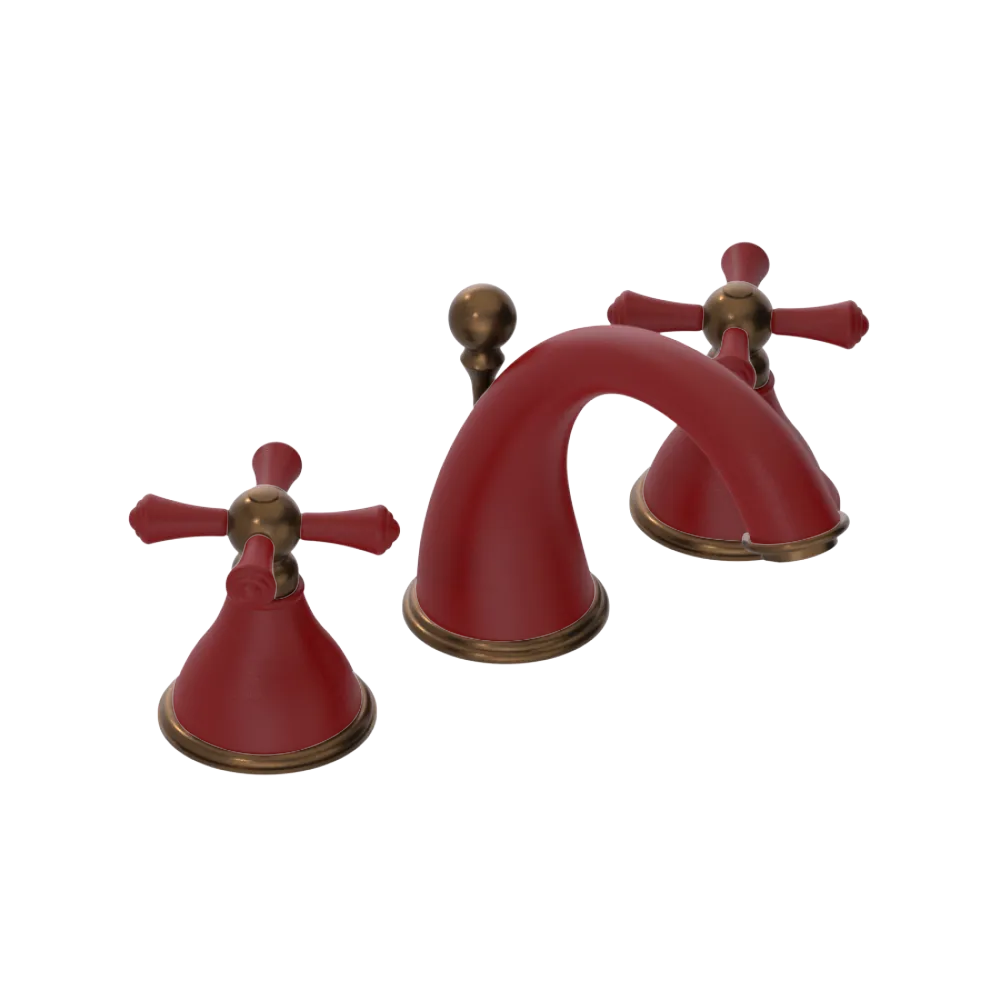 Rubinet Widespread Lav. Set. (less drain) Maroon