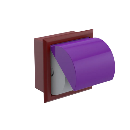 Rubinet RECESSED TOILET PAPER HOLDER Maroon
