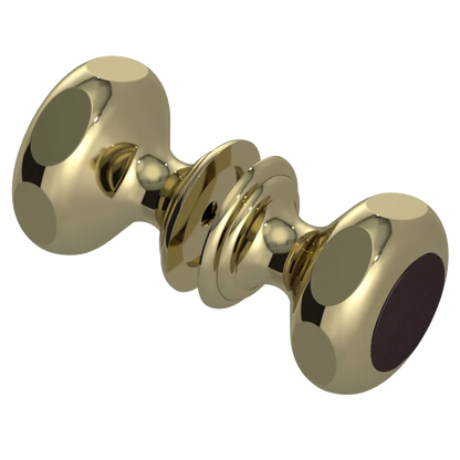 Rubinet Shower Door Knob (set) Natural Brass