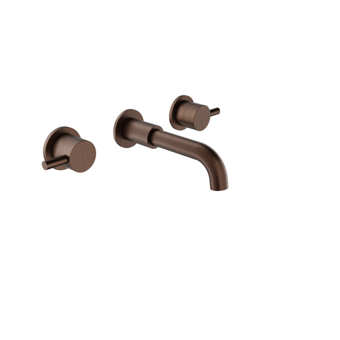 Baril Trim only for two handles wall-mounted lavatory faucet, drain not included