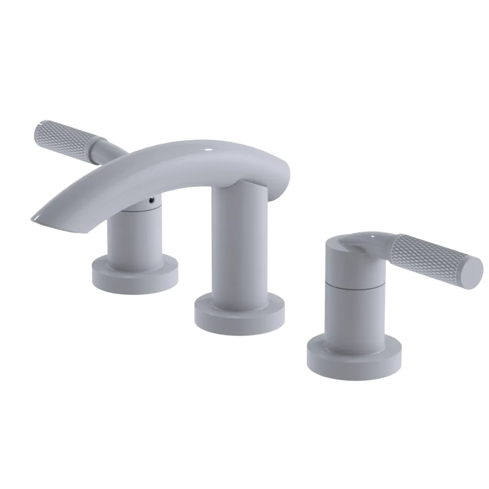 Rubinet Widespread Lav. Set. (less drain) White