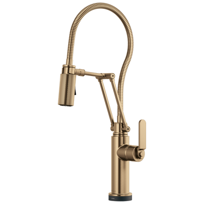 Brizo Smarttouch Articulating Kitchen Faucet With Finished Hose