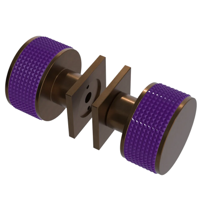 Rubinet Shower Door Knob (set) Tuscan Brass