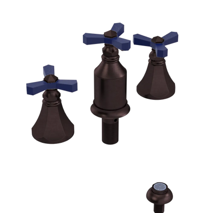 Rubinet Bidet Fitting with Spray, Diverter, and Vacum Breaker (Less Drain) Tuscan Brass