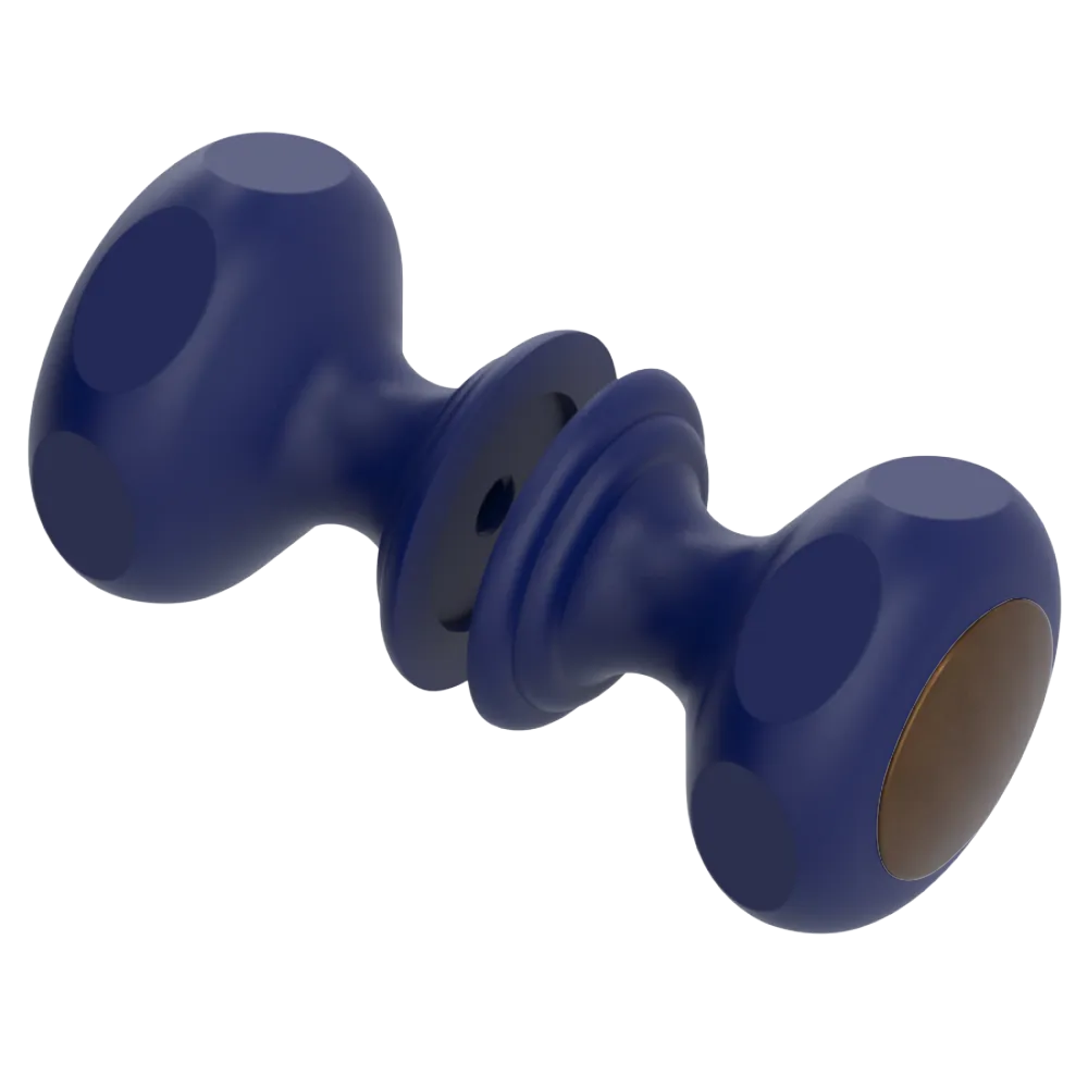Rubinet Shower Door Knob (set) Midnight Blue