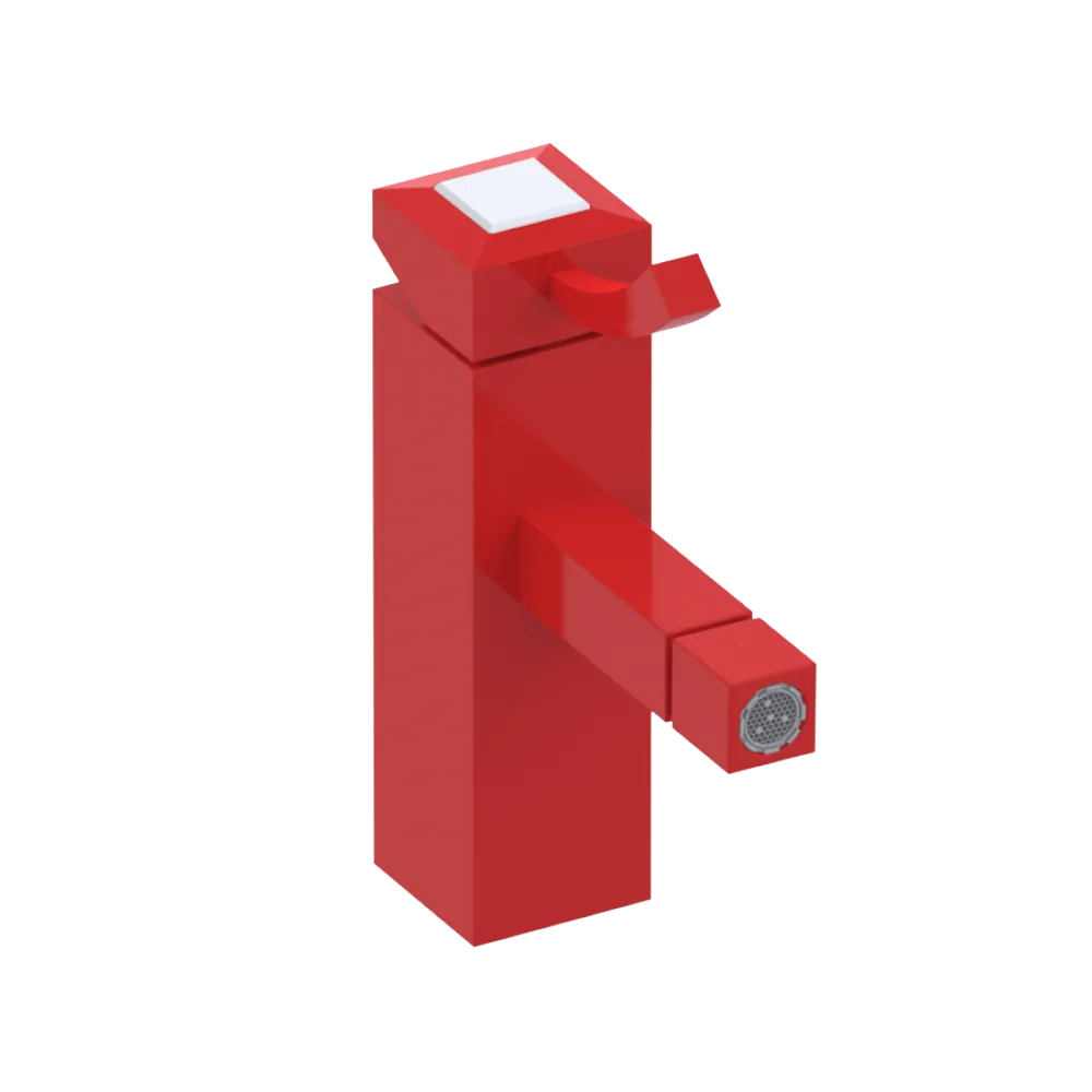 Rubinet Single Control Bidet Fitting (less drain) Red