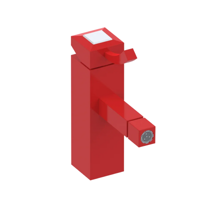 Rubinet Single Control Bidet Fitting (less drain) Red