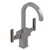 Rubinet Single Hole Dual Handle Lav. Set. (less drain) Polished Nickel