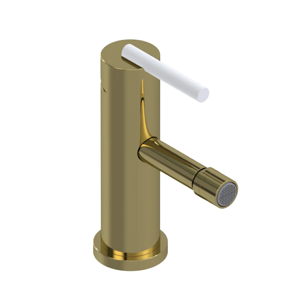 Rubinet Single Control Bidet Fitting (less drain) Natural Brass