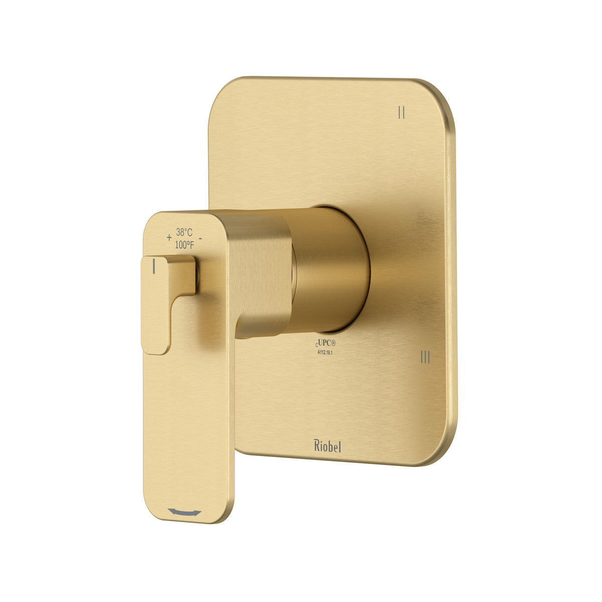 Riobel Equinox 1/2 Inch Thermostatic & Pressure Balance Shower Trim