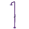 Rubinet Pressure Balance Outdoor Shower with Hand Held Shower & 10" Shower Head - 304 Stainless Steel Purple Haze