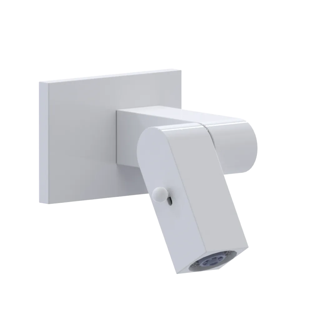 Rubinet Wall Mount Bidet & Foot Rinse with Dual Function Spray White