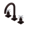 Rubinet Widespread Lav. Set. (less drain) Oil Rubbed Bronze
