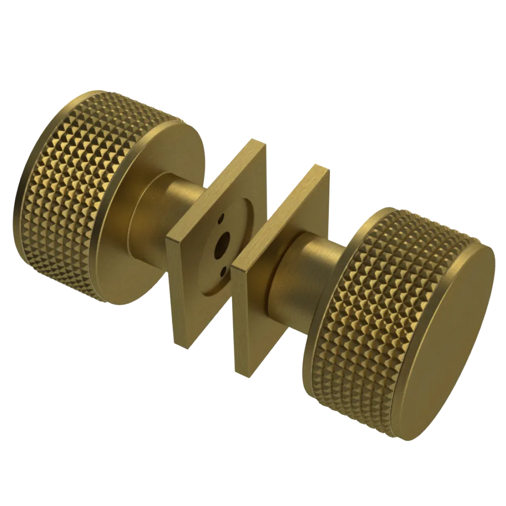 Rubinet Shower Door Knob (set) Antique Brass Matt