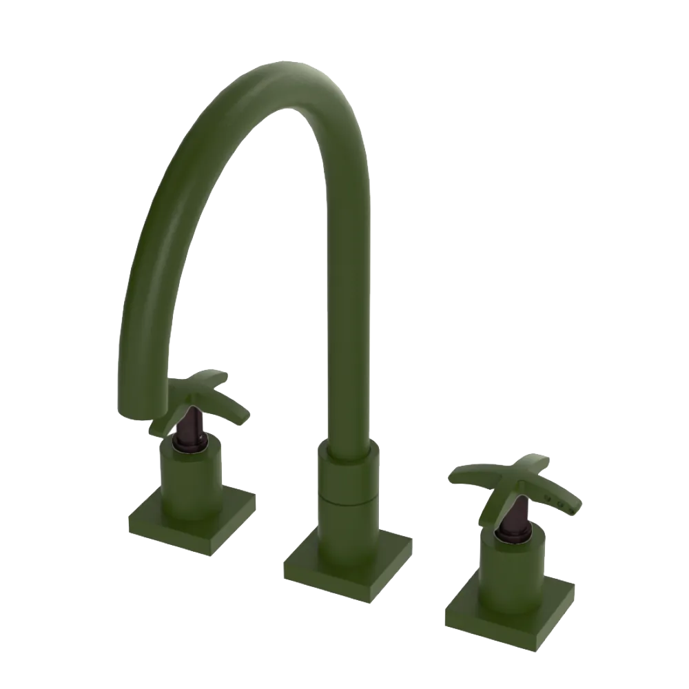 Rubinet Widespread Kitchen Set Green Envy