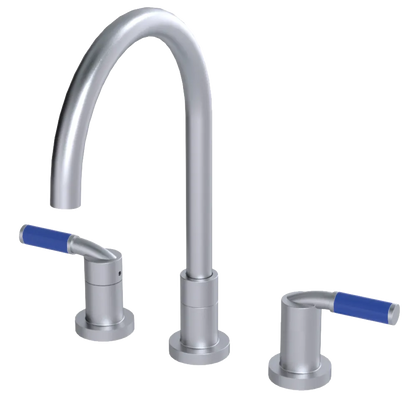 Rubinet Widespread Kitchen Set Satin Chrome