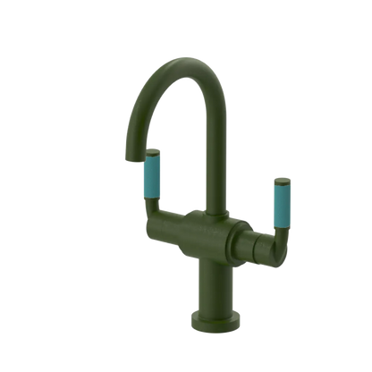 Rubinet Single Hole Dual Handle Lav. Set. (less drain) Green Envy