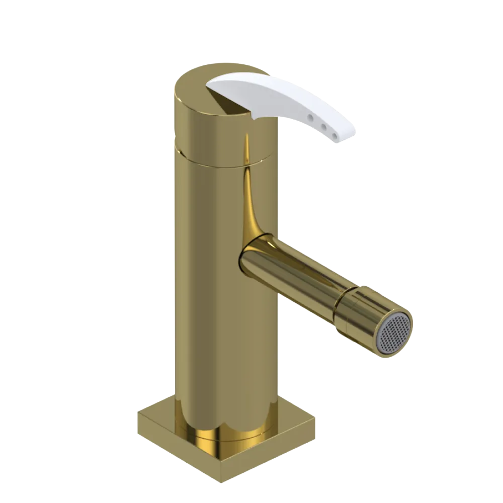 Rubinet Single Control Bidet Fitting (less drain) Natural Brass