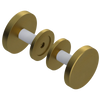 Rubinet Shower Door Knob (set) Antique Brass Matt
