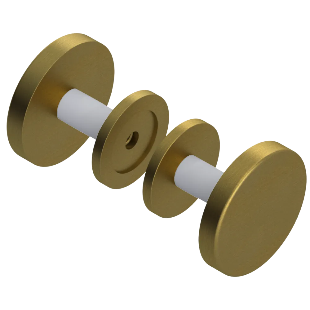 Rubinet Shower Door Knob (set) Antique Brass Matt