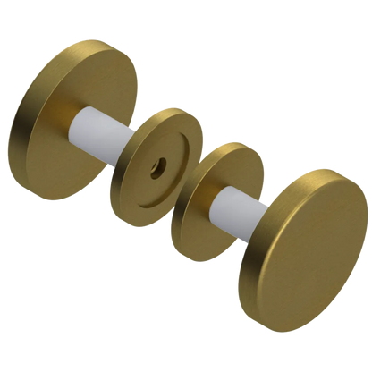 Rubinet Shower Door Knob (set) Antique Brass Matt