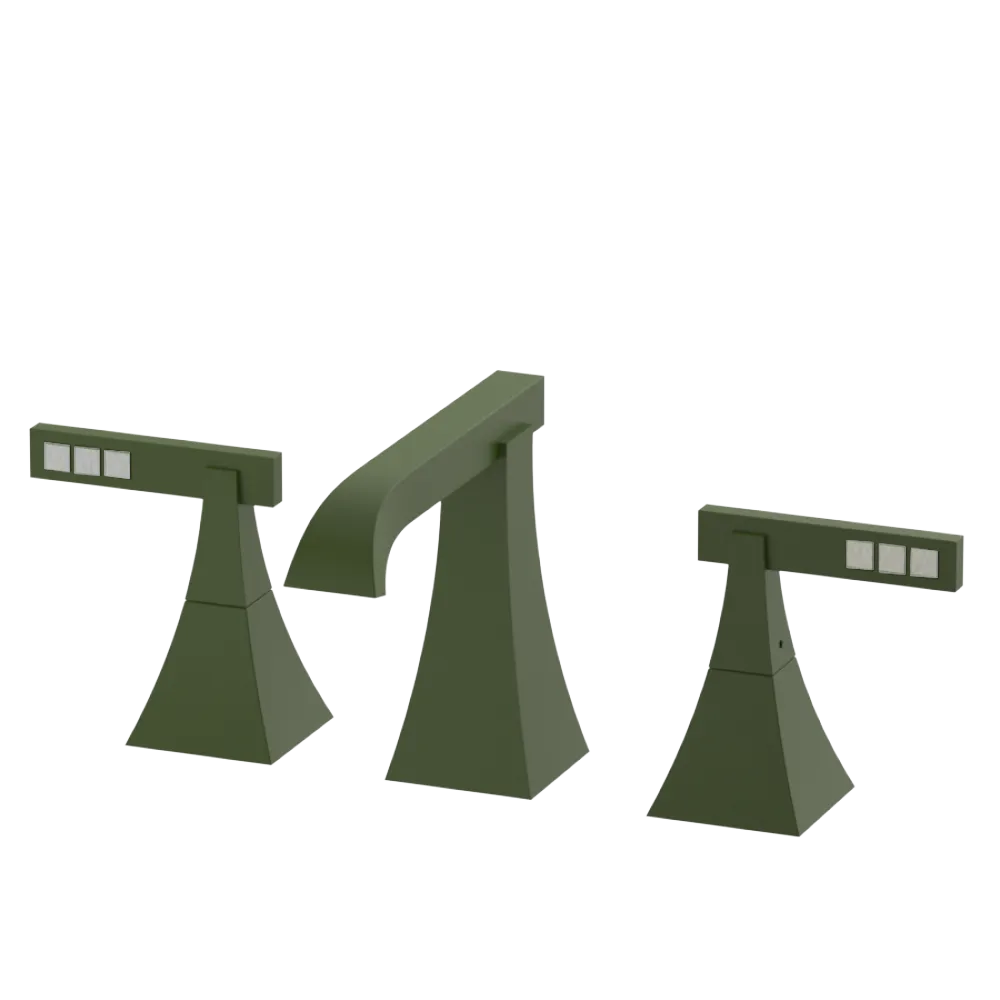 Rubinet Widespread Lav. Set. (less drain) Green Envy