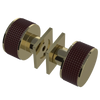Rubinet Shower Door Knob (set) Natural Brass