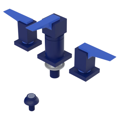 Rubinet Bidet Fitting with Spray, Diverter, and Vacuum Breaker (less drain) Midnight Blue