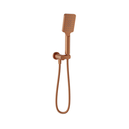Baril 3-spray anti-limestone hand shower on wall-mounted supply elbow