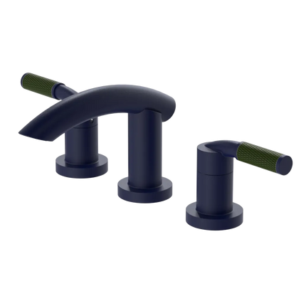 Rubinet Widespread Lav. Set. (less drain) Midnight Blue