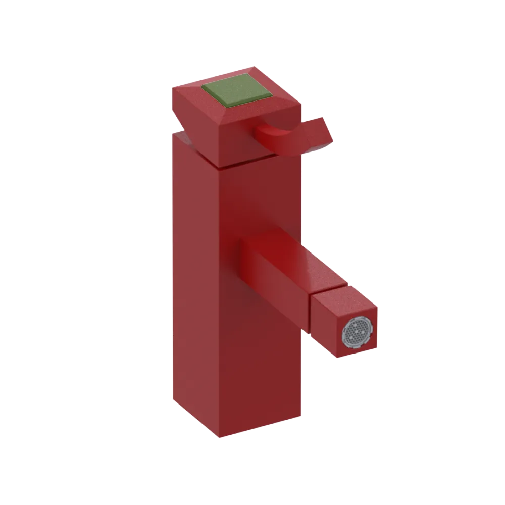 Rubinet Single Control Bidet Fitting (less drain) Maroon