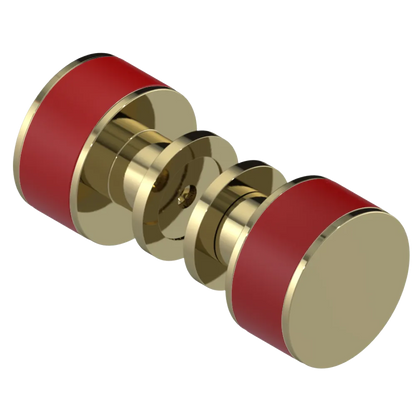 Rubinet Shower Door Knob (set) Natural Brass
