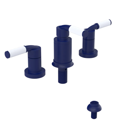 Rubinet Bidet Fitting with Spray, Diverter, and Vacuum Breaker (less drain) Midnight Blue