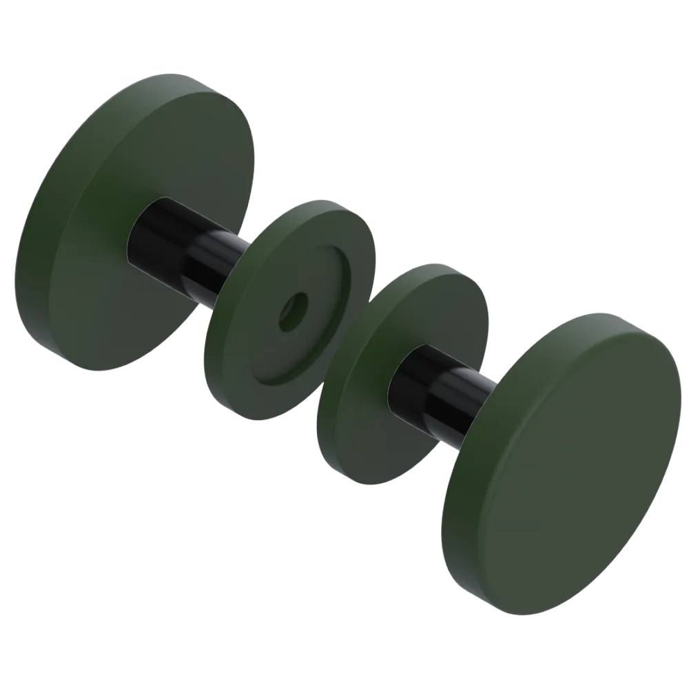 Rubinet Shower Door Knob (set) Green Envy