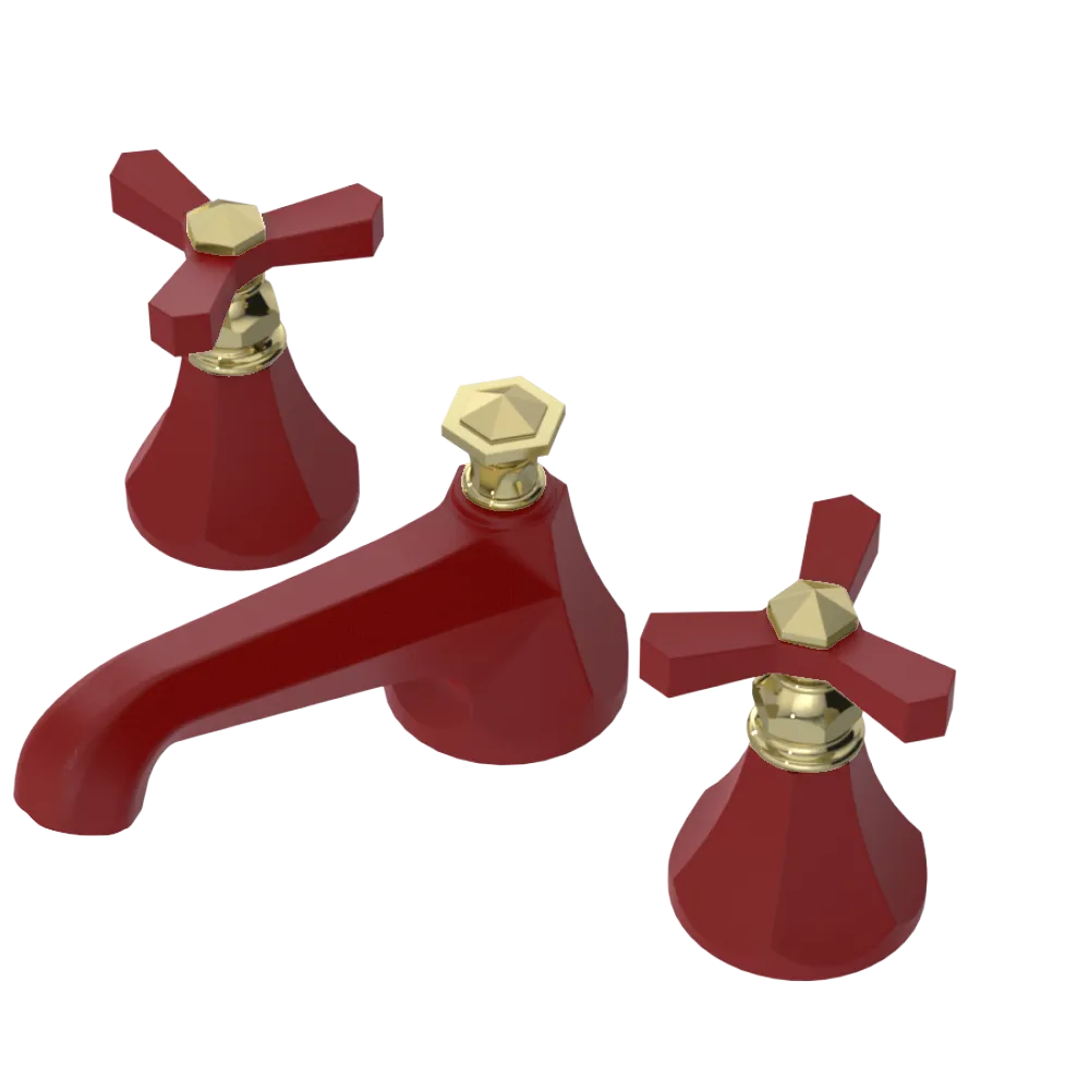 Rubinet Widespread Lav. Set. (less drain) Maroon