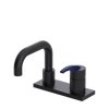 Rubinet 4" Centre Single Control Lav. Set. with Genesis spout (less drain) Matt Black