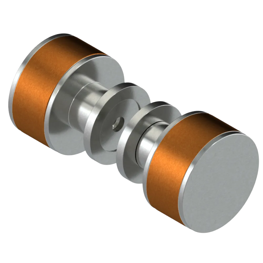 Rubinet Shower Door Knob (set) Satin Nickel