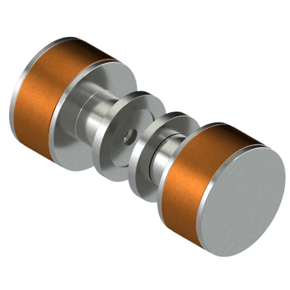Rubinet Shower Door Knob (set) Satin Nickel
