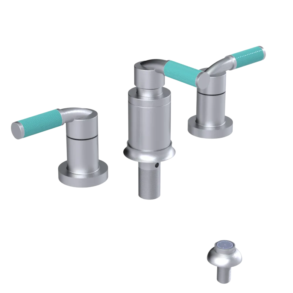 Rubinet Bidet Fitting with Spray, Diverter, and Vacum Breaker (Less Drain) Satin Chrome