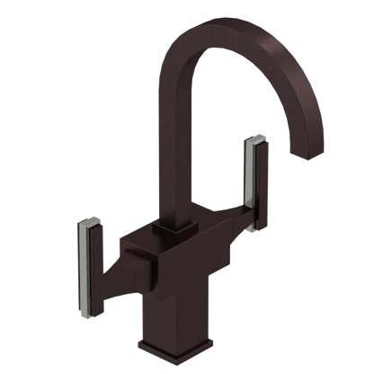 Rubinet Single Hole Dual Handle Lav. Set. (less drain) Oil Rubbed Bronze
